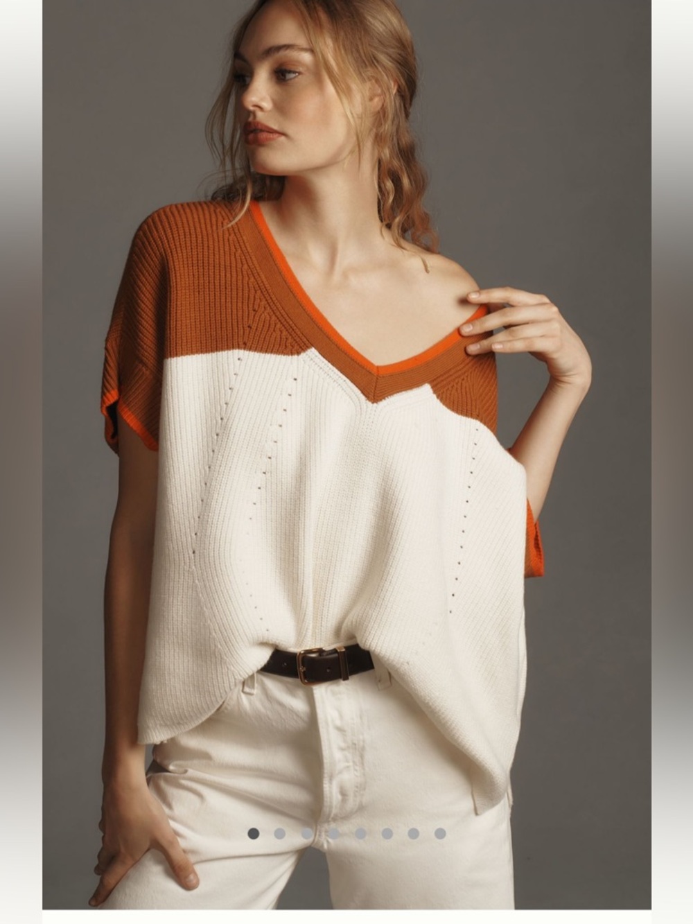 Maeve V-Neck Sweater Tee